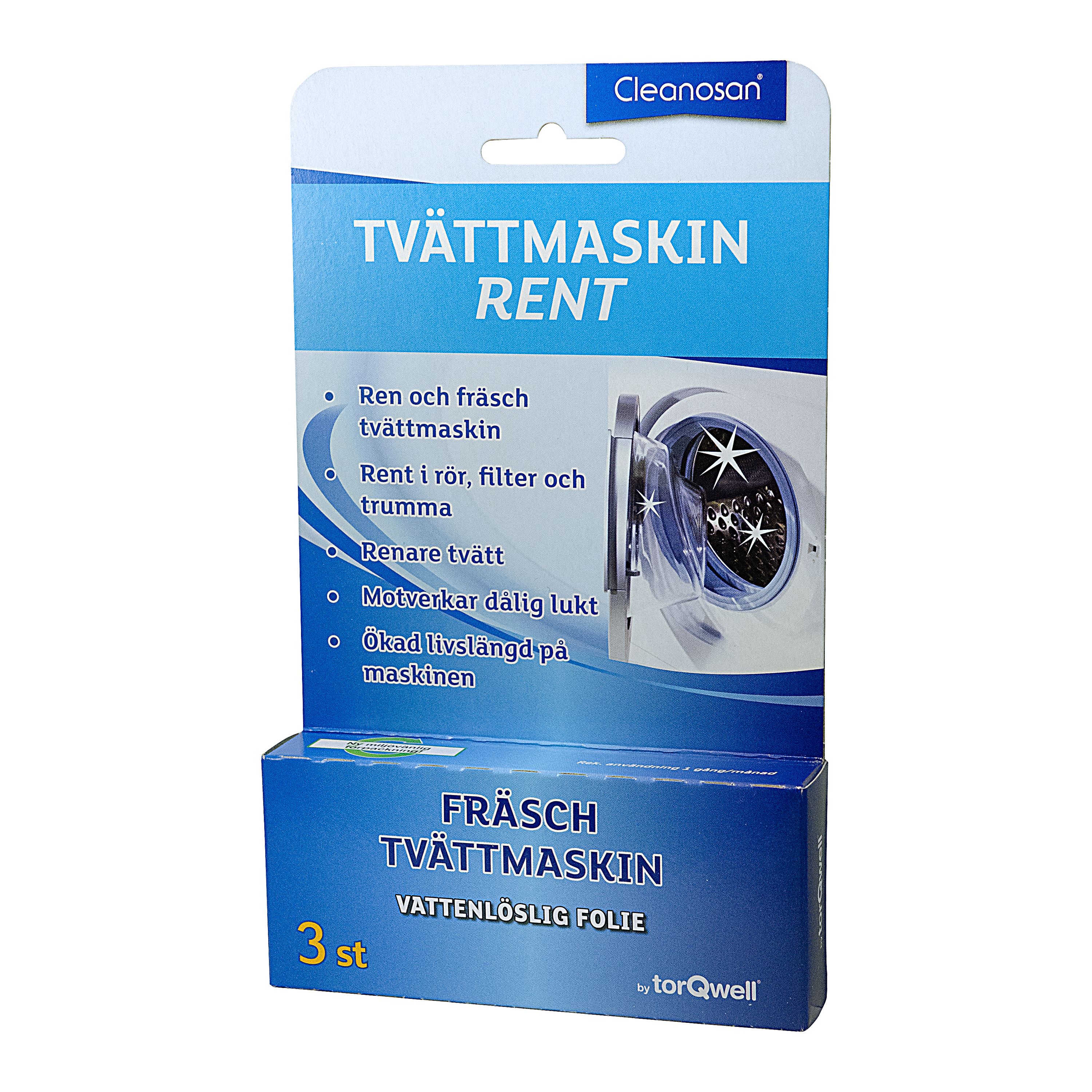 Cleanosan Tvättmaskinrent 10st 3-Pack/Kart SV 1 FRP