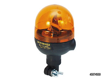 Rot varningsljus MICROBOULE A 12V, stångmontage – 3 st