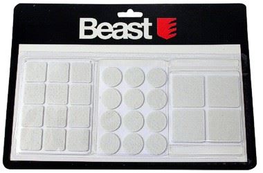 Beast Filtkuddar för möbler, 28 st, vita
