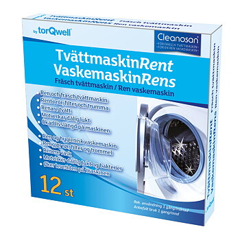 Cleanosan Tvättmaskinrent 12-Pack SV NO 1 ST