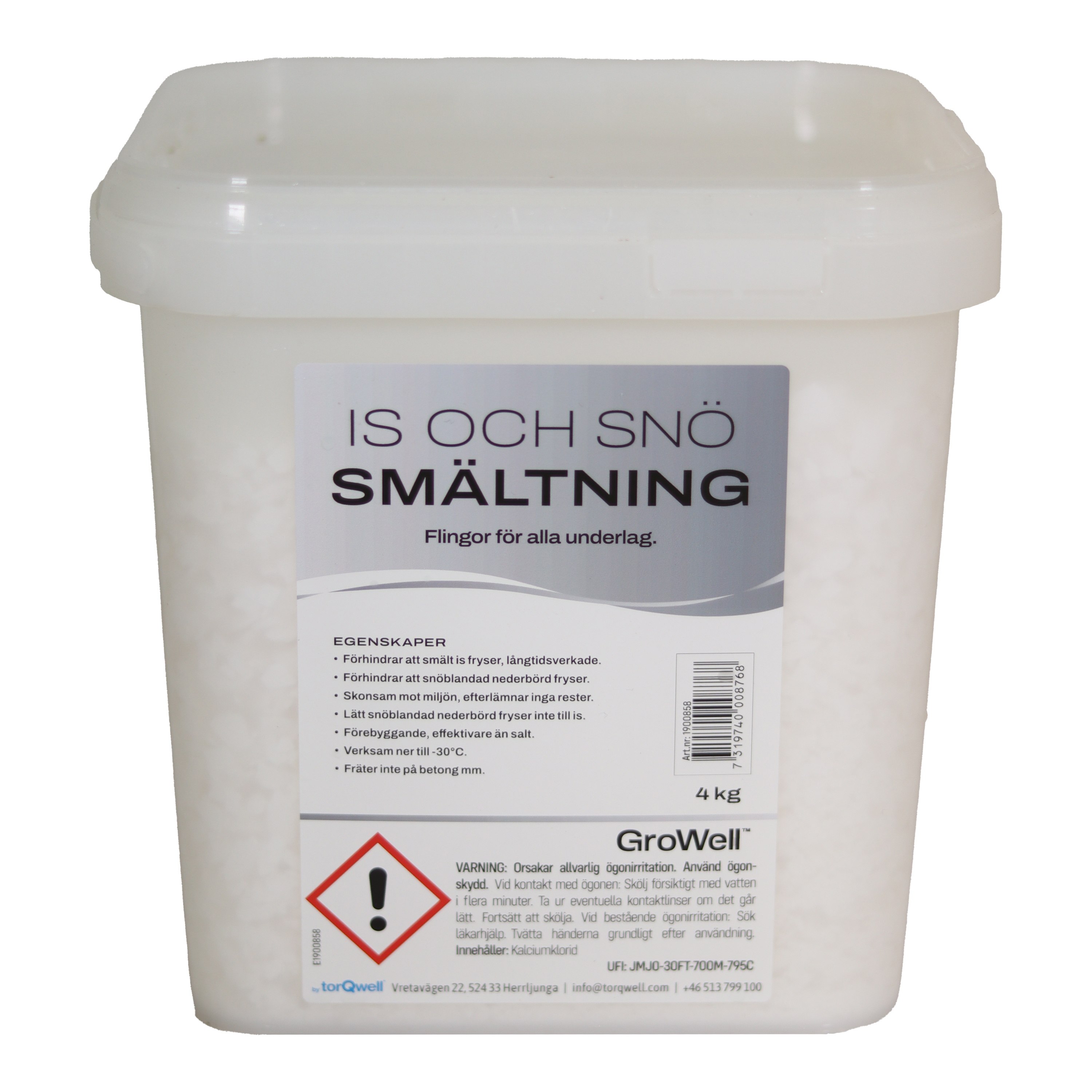 Growell Is & Snösmältning Flingor 4 KG - 2