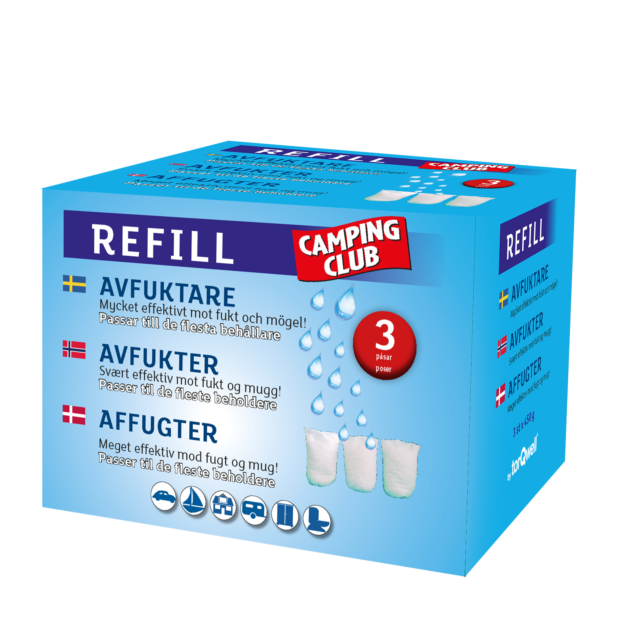 Camping Club Avfuktare Refill 3-pack 1 ST