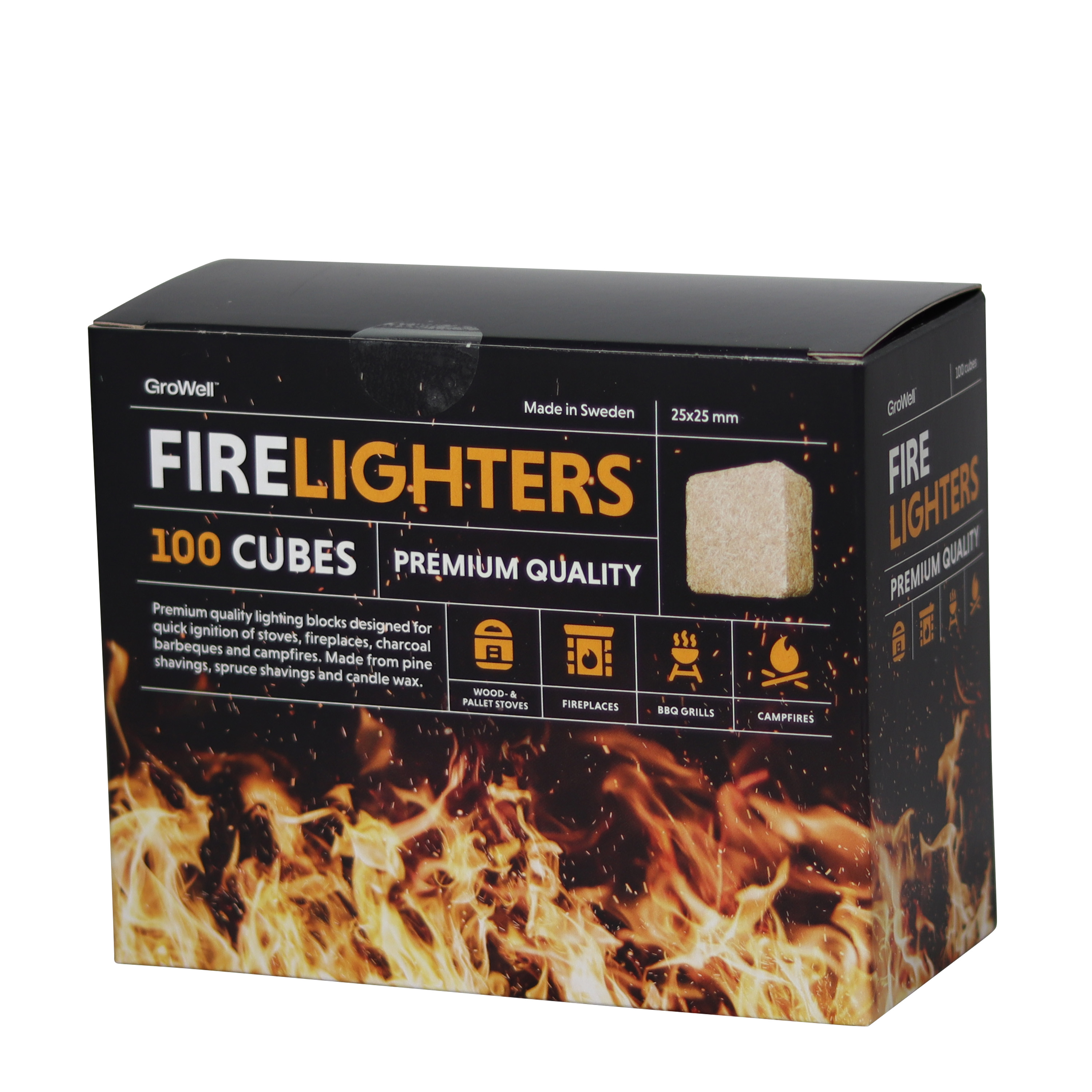 Growell Firelighters Tabs 100-pack 1 ST