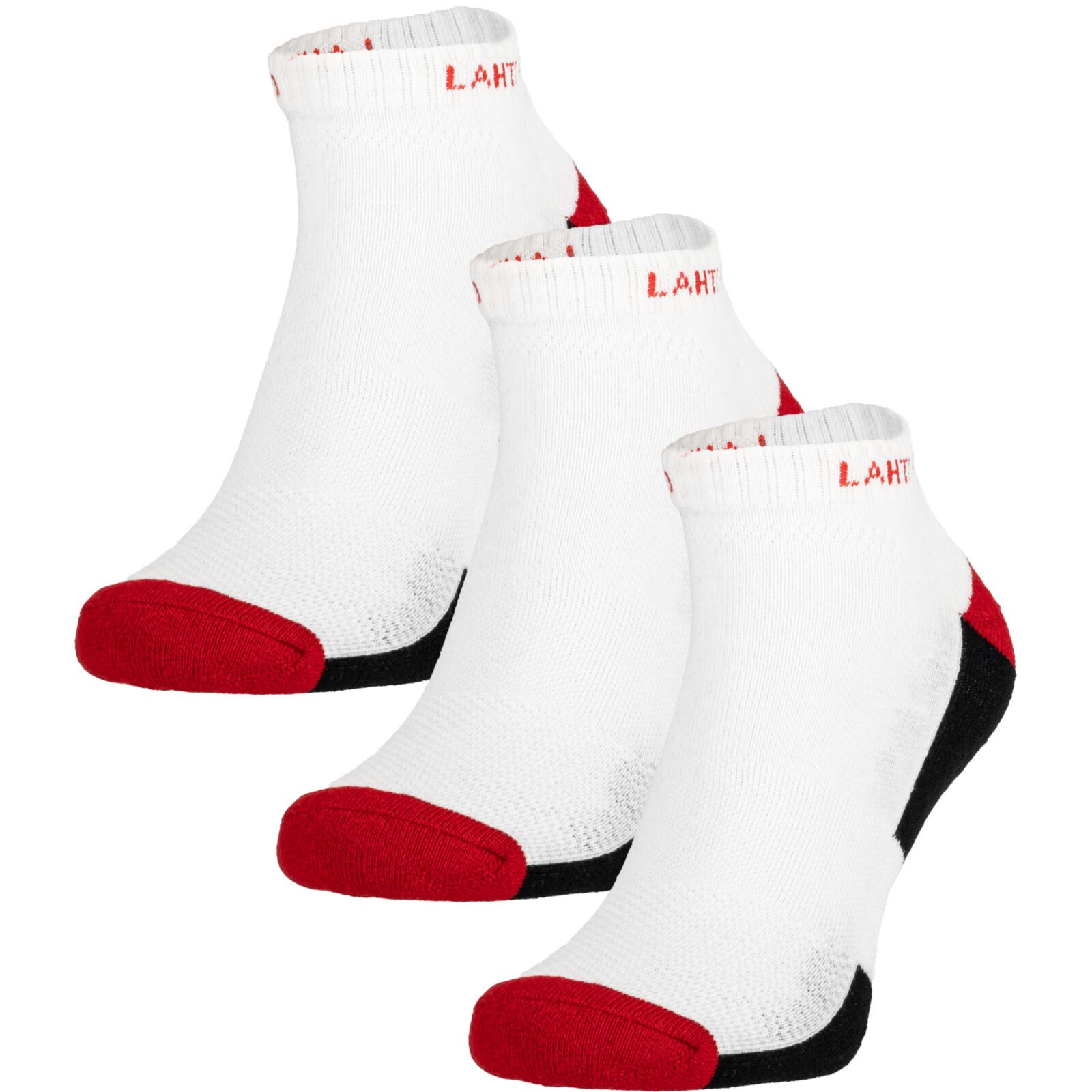 LahtiPro Work Socks White-Red Short, 3 Pairs, 39-42 , LAHTI - 2