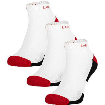 LahtiPro Work Socks White-Red Short, 3 Pairs, 39-42 , LAHTI