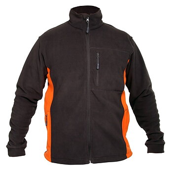 LahtiPro Fleece Jacket, Graphite and Orange, 3Xl , CE, LAHTI