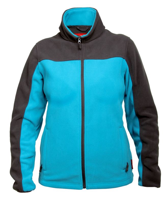 LahtiPro Ladies Fleece Jacket, Turquoise and Grey, XL , CE, LAHTI
