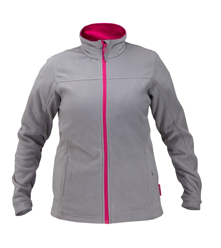 LahtiPro Ladies Fleece Jacket, Grey and Pink , l , CE, LAHTI