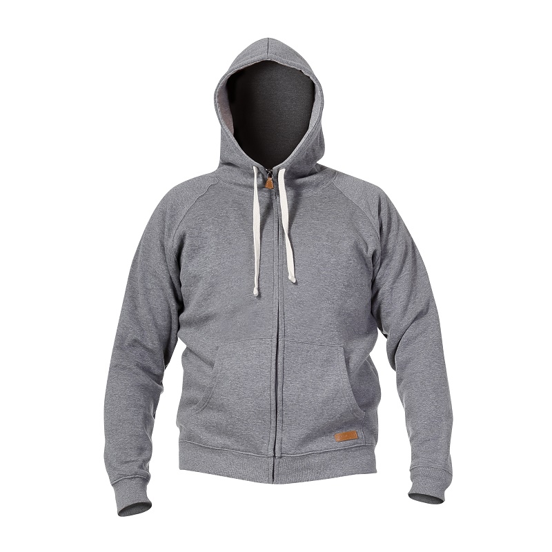 LahtiPro Hooded Sweatshirt with Zip, Grey, l , CE, LAHTI