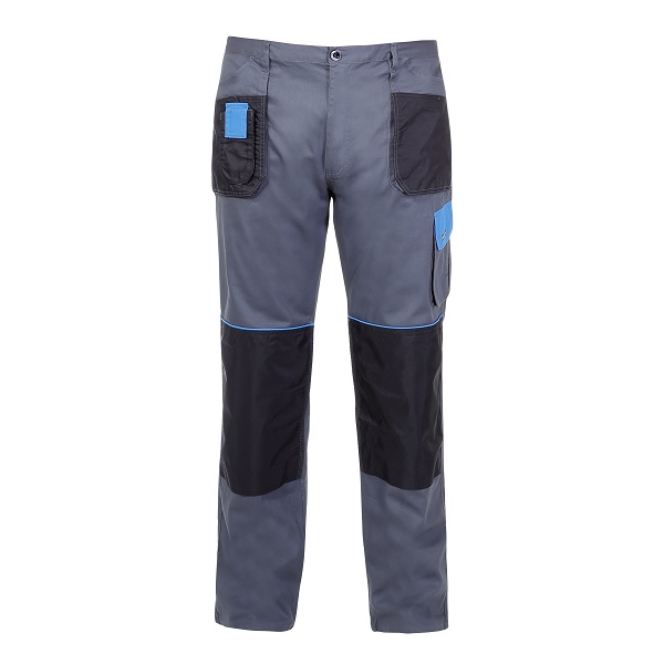 LahtiPro Byxor, arbetsbyxor grå-blåa 100% COTTON, 190GM2, CE, LAHTI (Storlek : 2L)