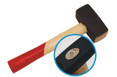 Stenhammare 1000g, smidd, ergonomiskt handtag, Beast