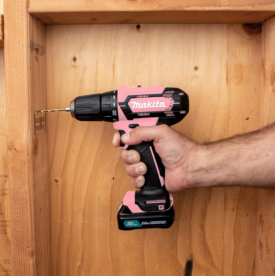 Skruvdragare rosa 12V body (UTAN batteri, ladddare, väska), MAKITA CXT DF333DZP - 3