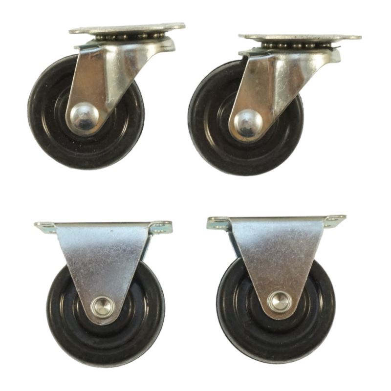 Möbelhjul i gummi 40 mm 4-pack, Beast
