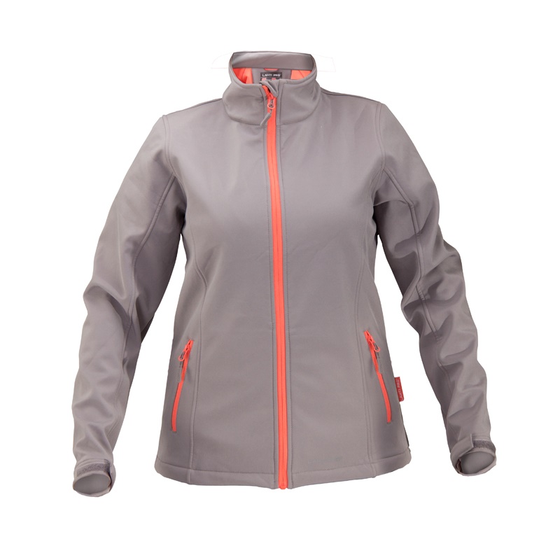 LahtiPro Ladies Softshell Jacket, Grey and Orange, 3Xl , CE, LAHTI