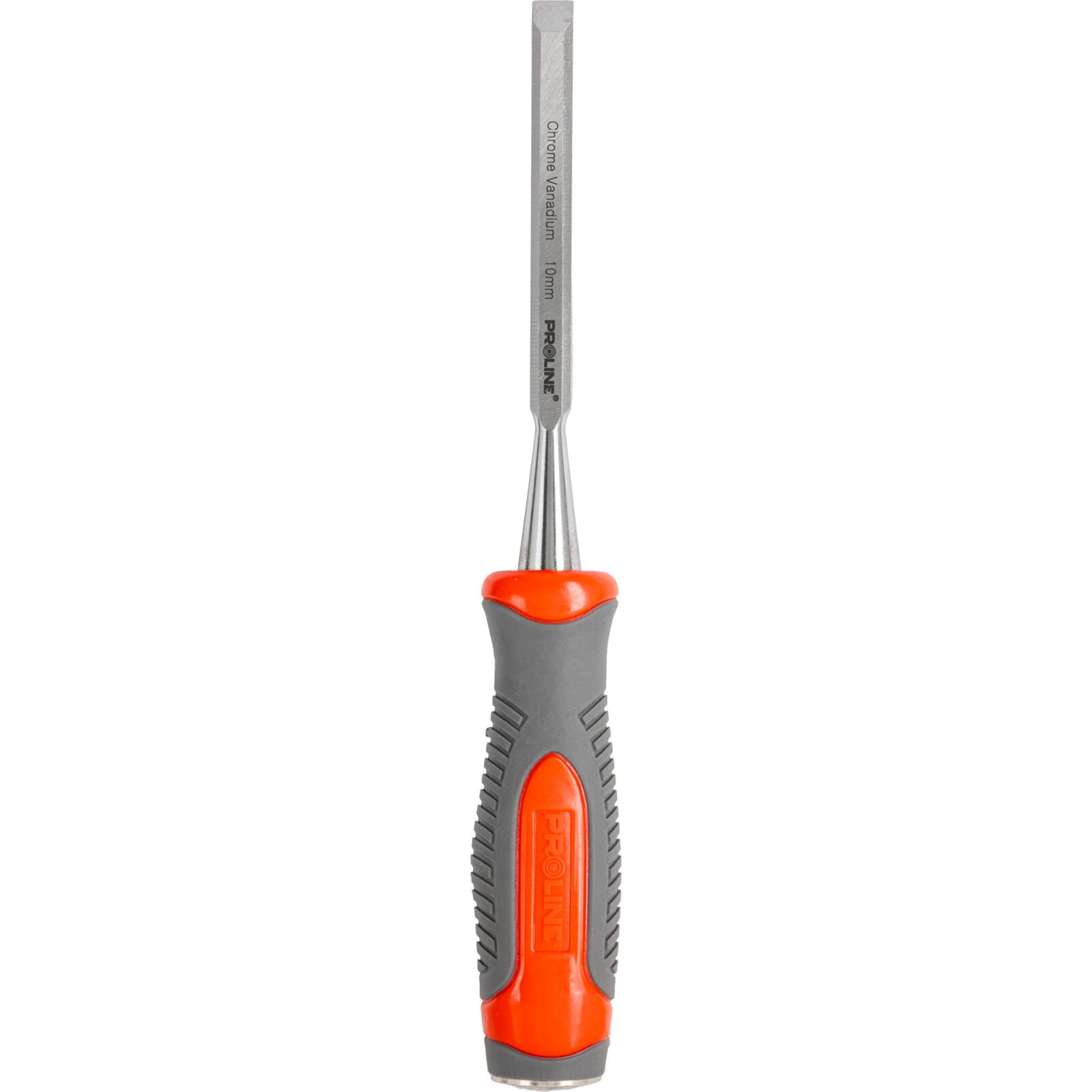 PROLINE TOOLS Stämjärn för trä 10 mm, Platt, Förstärkt, Chrome-Vanadium 60 HRC, Hantag av Kompositmaterial (TPR), Halkfri Yta, Proline - 5