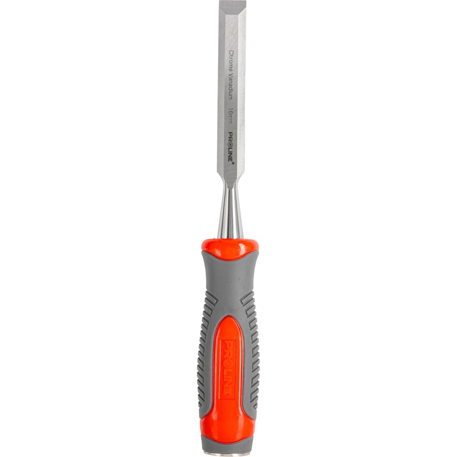 PROLINE TOOLS Stämjärn för trä 16 mm, Platt, Förstärkt, Chrome-Vanadium 60 HRC, Hantag av Kompositmaterial (TPR), Halkfri Yta, Proline - 4
