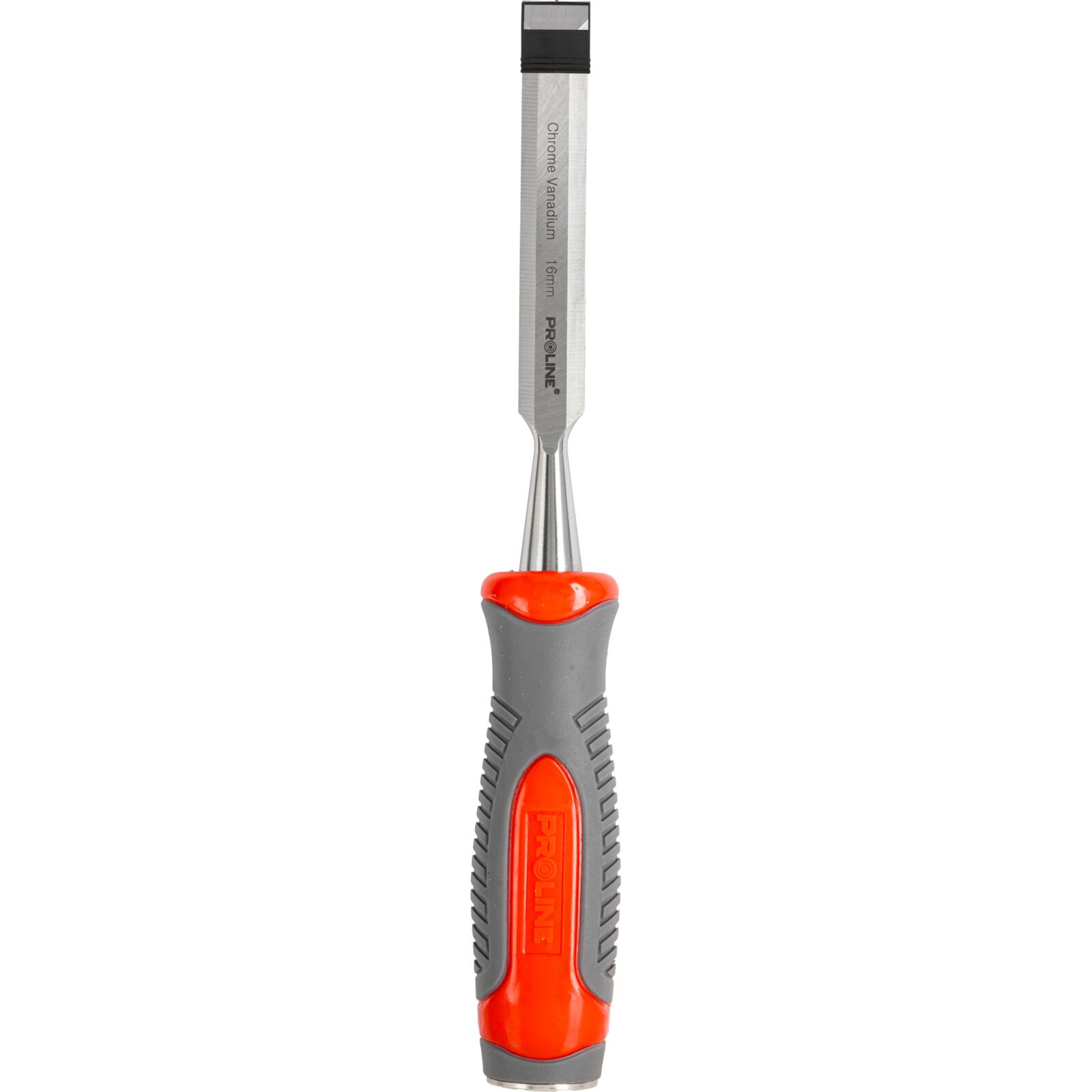 PROLINE TOOLS Stämjärn för trä 16 mm, Platt, Förstärkt, Chrome-Vanadium 60 HRC, Hantag av Kompositmaterial (TPR), Halkfri Yta, Proline - 5