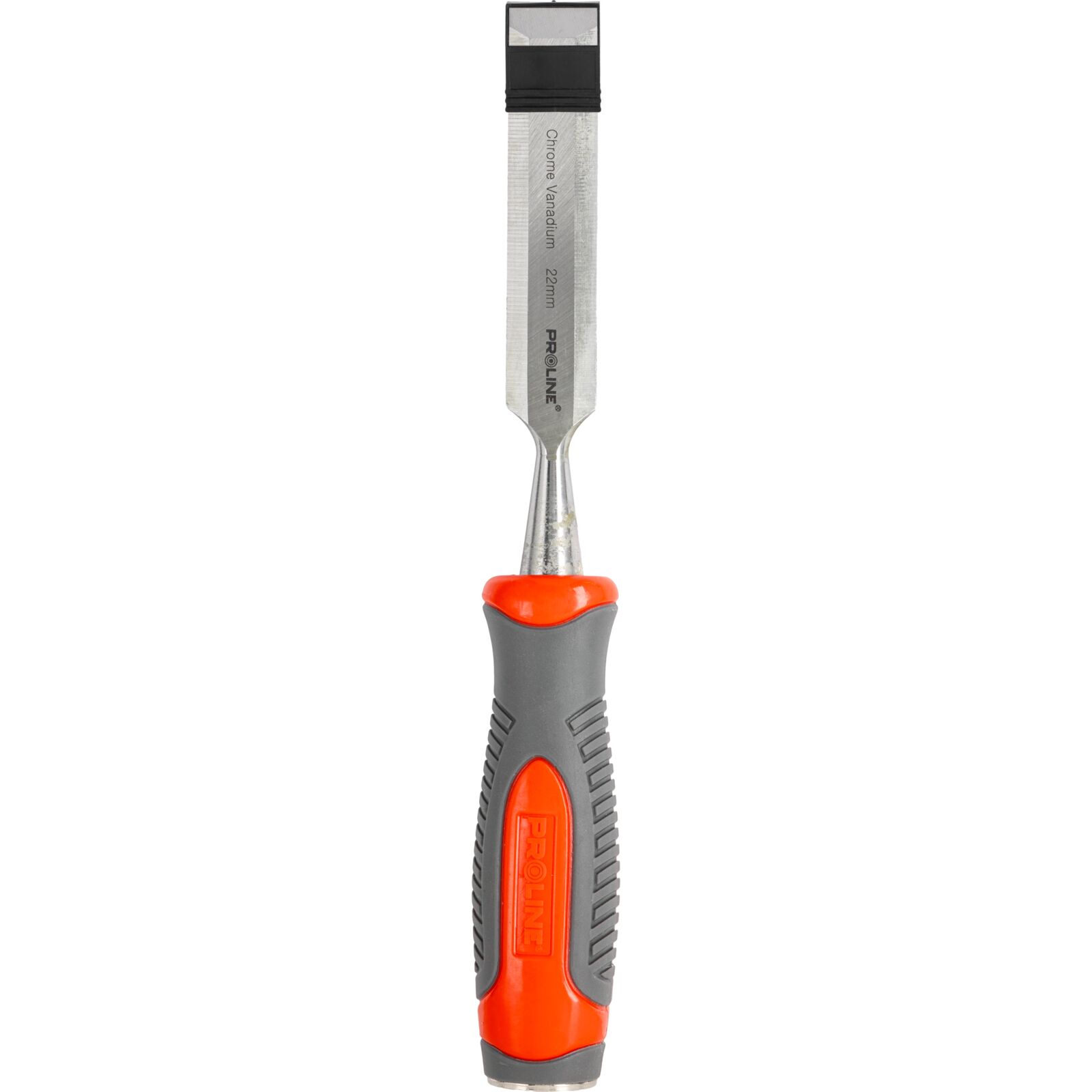 PROLINE TOOLS Stämjärn för trä 22 mm, Platt, Förstärkt, Chrome-Vanadium 60 HRC, Hantag av Kompositmaterial (TPR), Halkfri Yta, Proline - 4