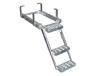 Stege 3-steg, galvaniserad 320x710 mm
