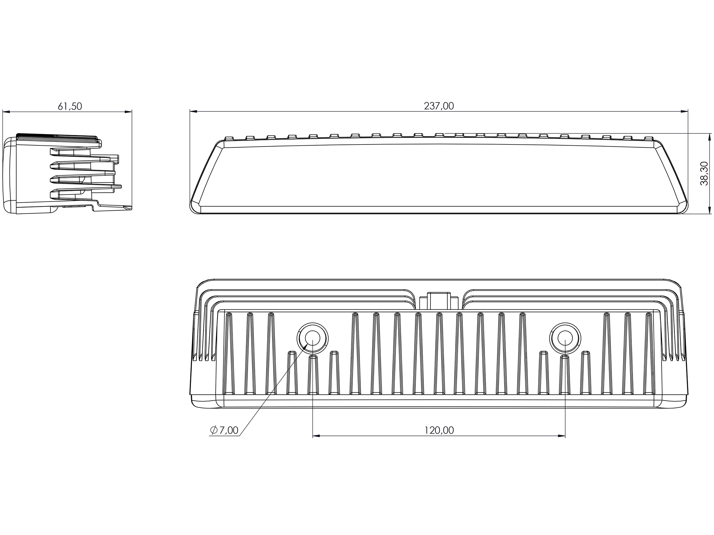 LED Arbetslampa VL6 Bred 9-60 V - 3