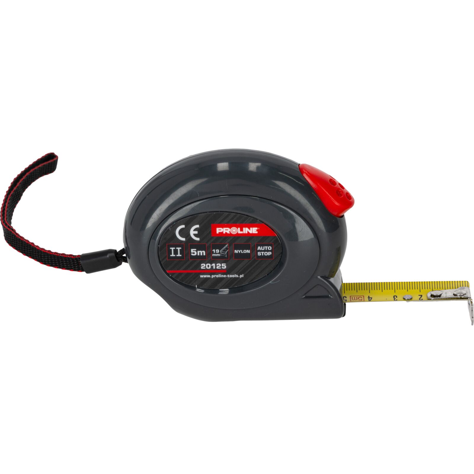 PROLINE TOOLS Måttband 5m, 19 mm Nylonbeläggning, Proline - 5