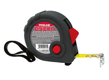 PROLINE TOOLS Måttband, magnetisk, nylon, gummi 5m / 19m, Proline