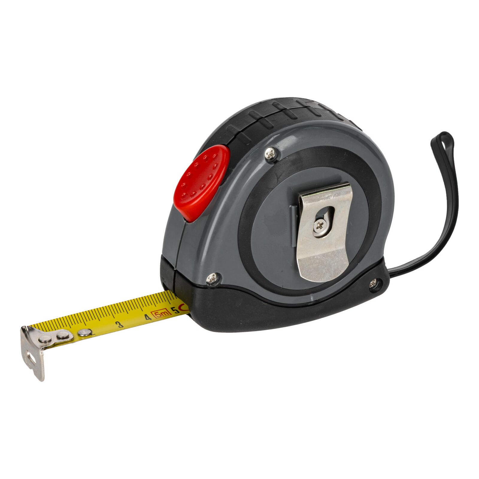 PROLINE TOOLS Måttband 5m/19m, Gummihölje, Automatisk Blockering, Proline - 4
