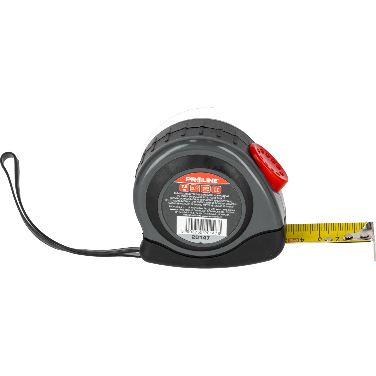 Measuring Tapes -7, 5M25 mm, with Rubber Stick - 3