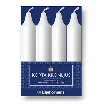 Korta Kronljus 4-p Vit