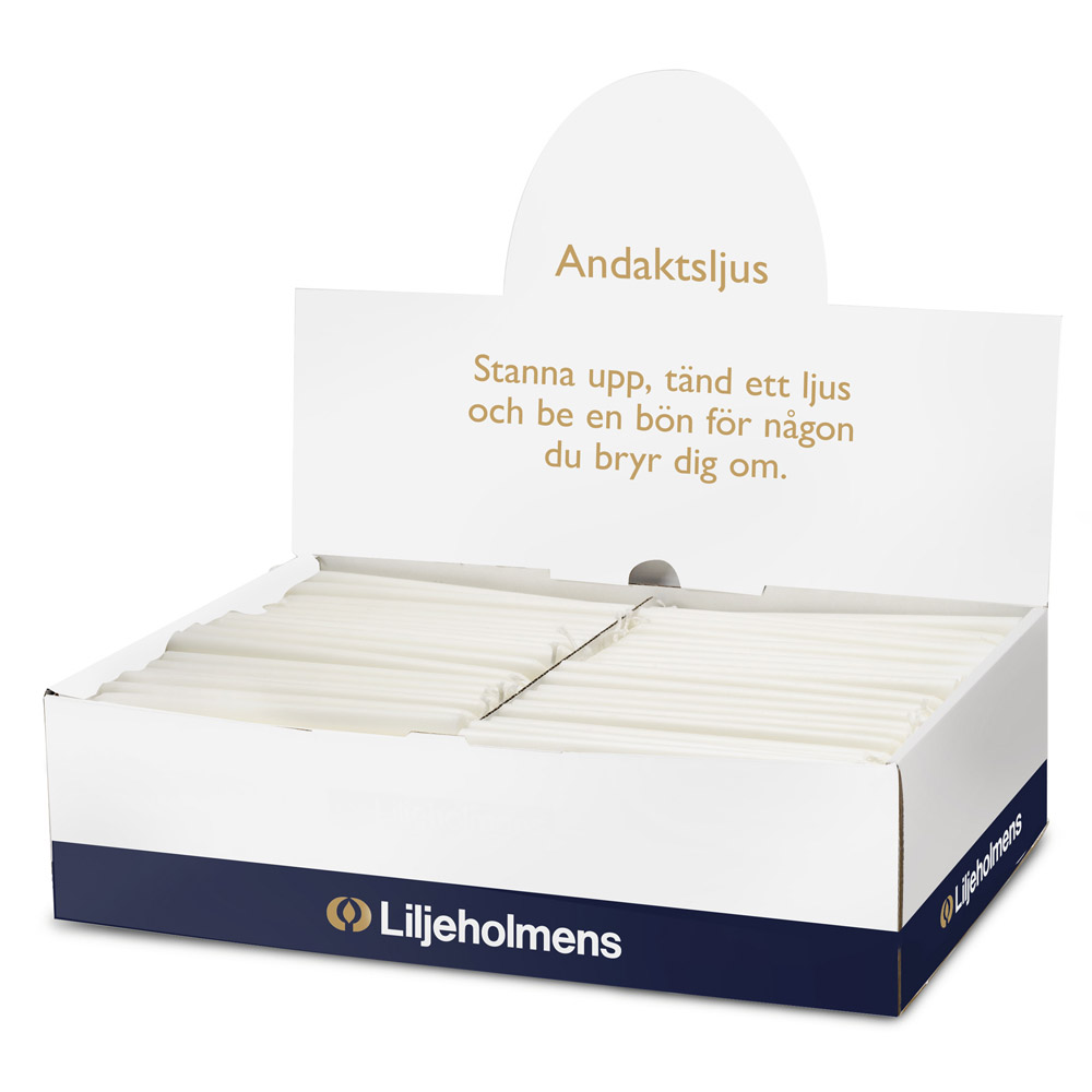 Andaktsljus  utan tryck 12,5x165 mm 320-pack - 2