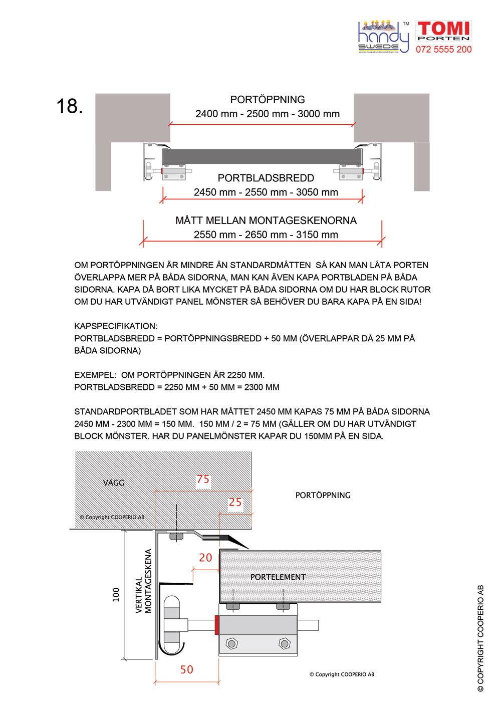 MONTAGEANVISNING TOMI-PORTEN - 7