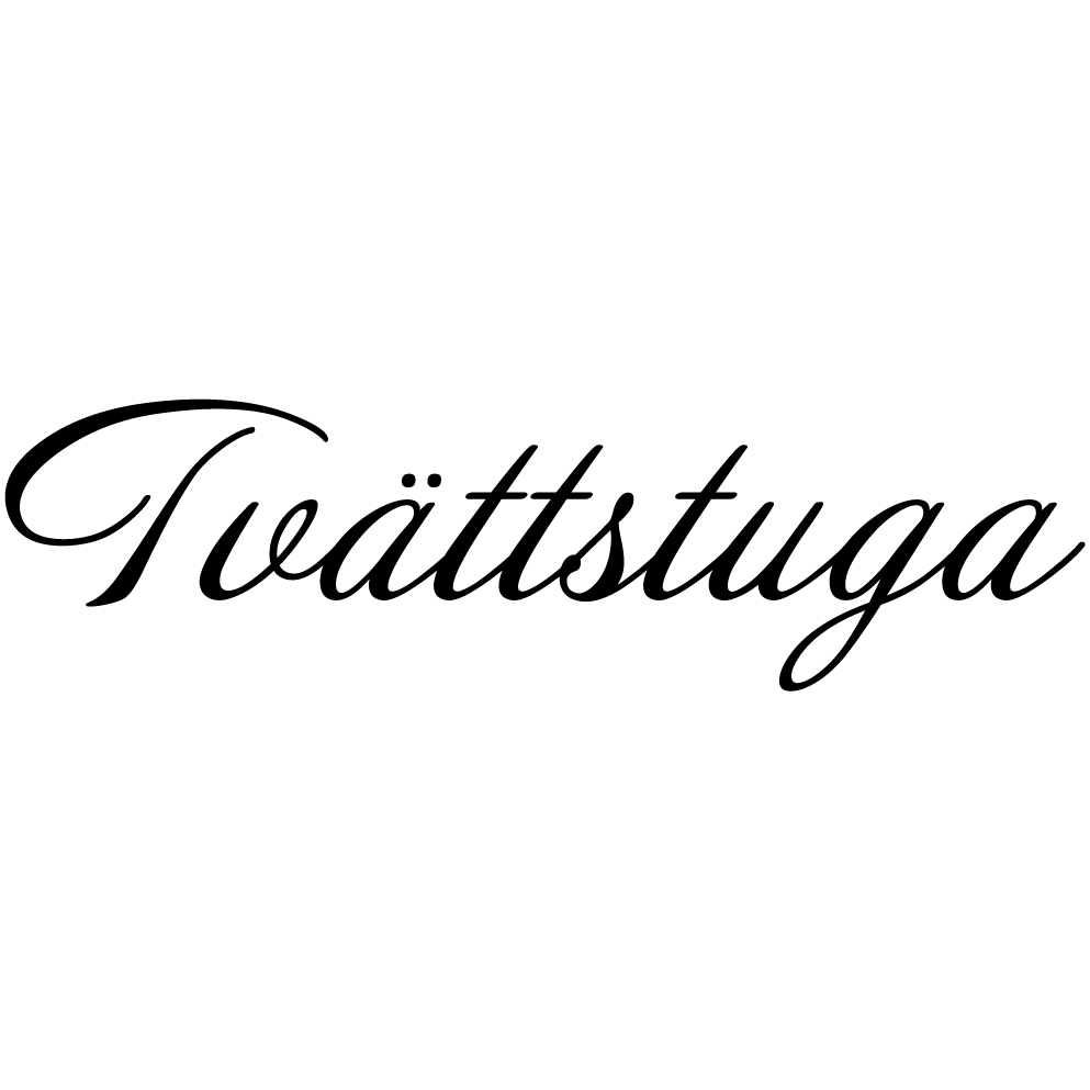 Tvättstuga kursiv Väggord - 2