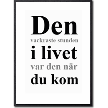 Den vackraste stunden Poster