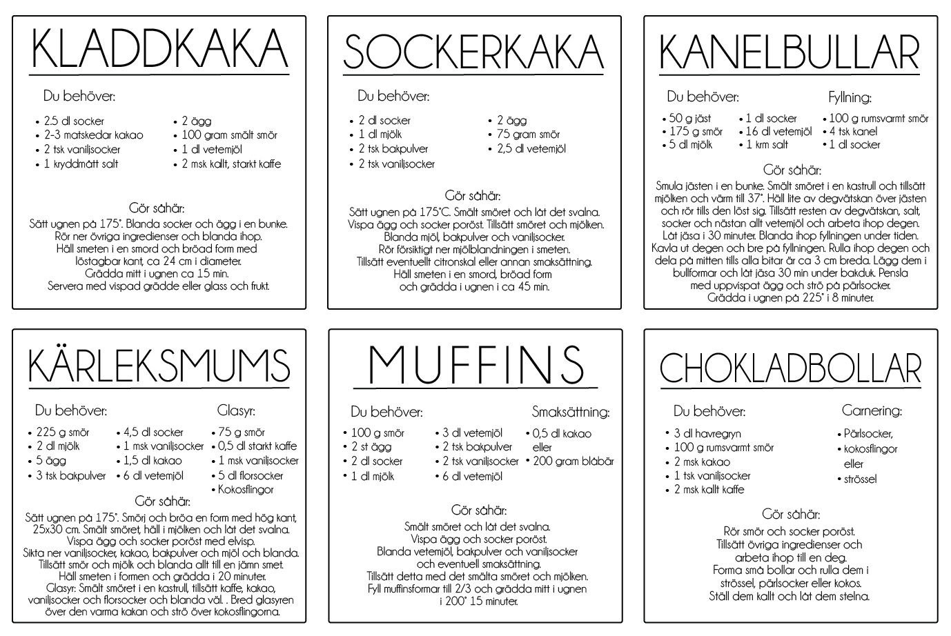 Klassiska bakverk version 2 Samling