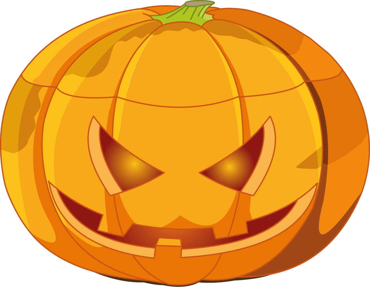 Halloween-klistermärke Pumpa