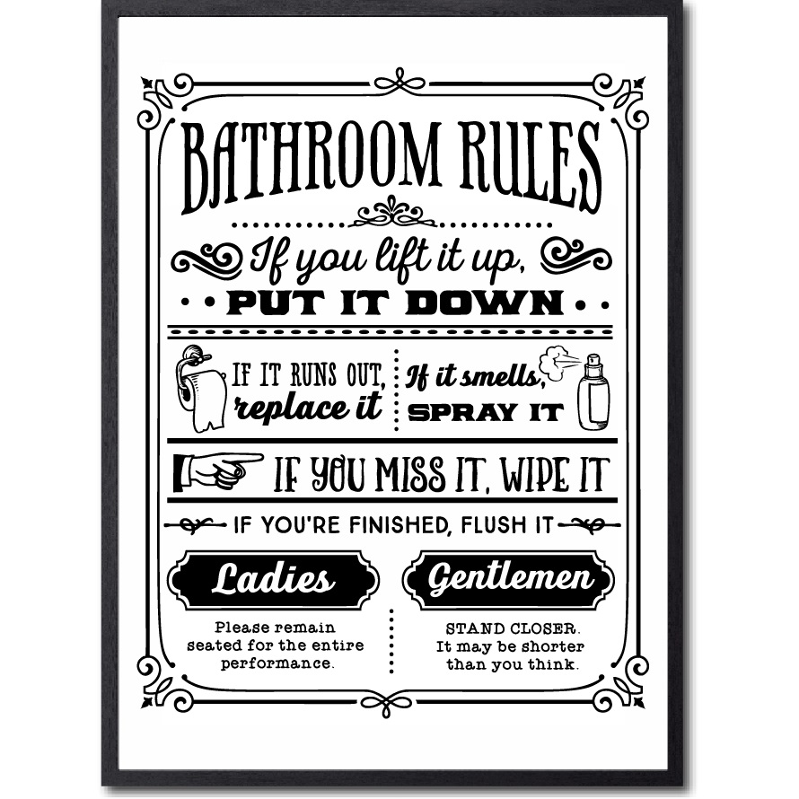 Bathroom rules Poster - 2