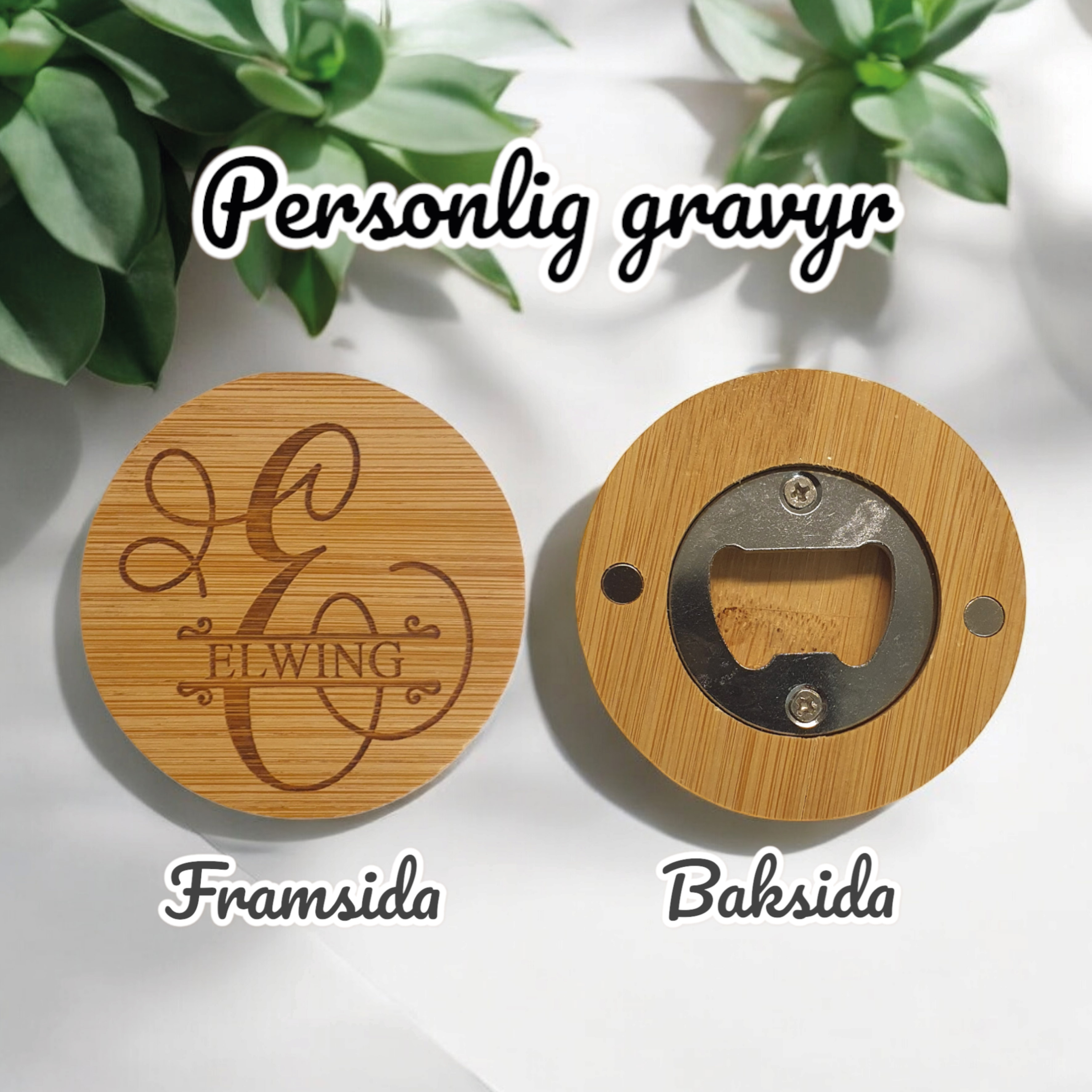 Kapsylöppnare med personlig gravyr