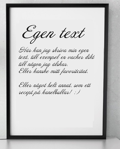 Egen text Poster - 5