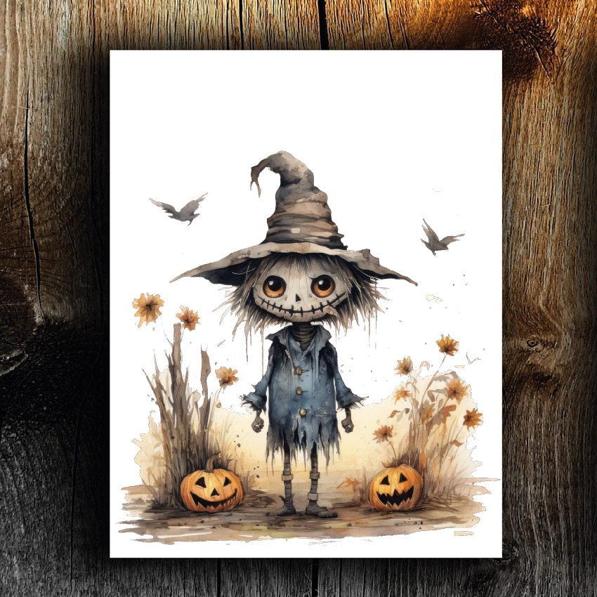 Fågelskrämma halloween poster
