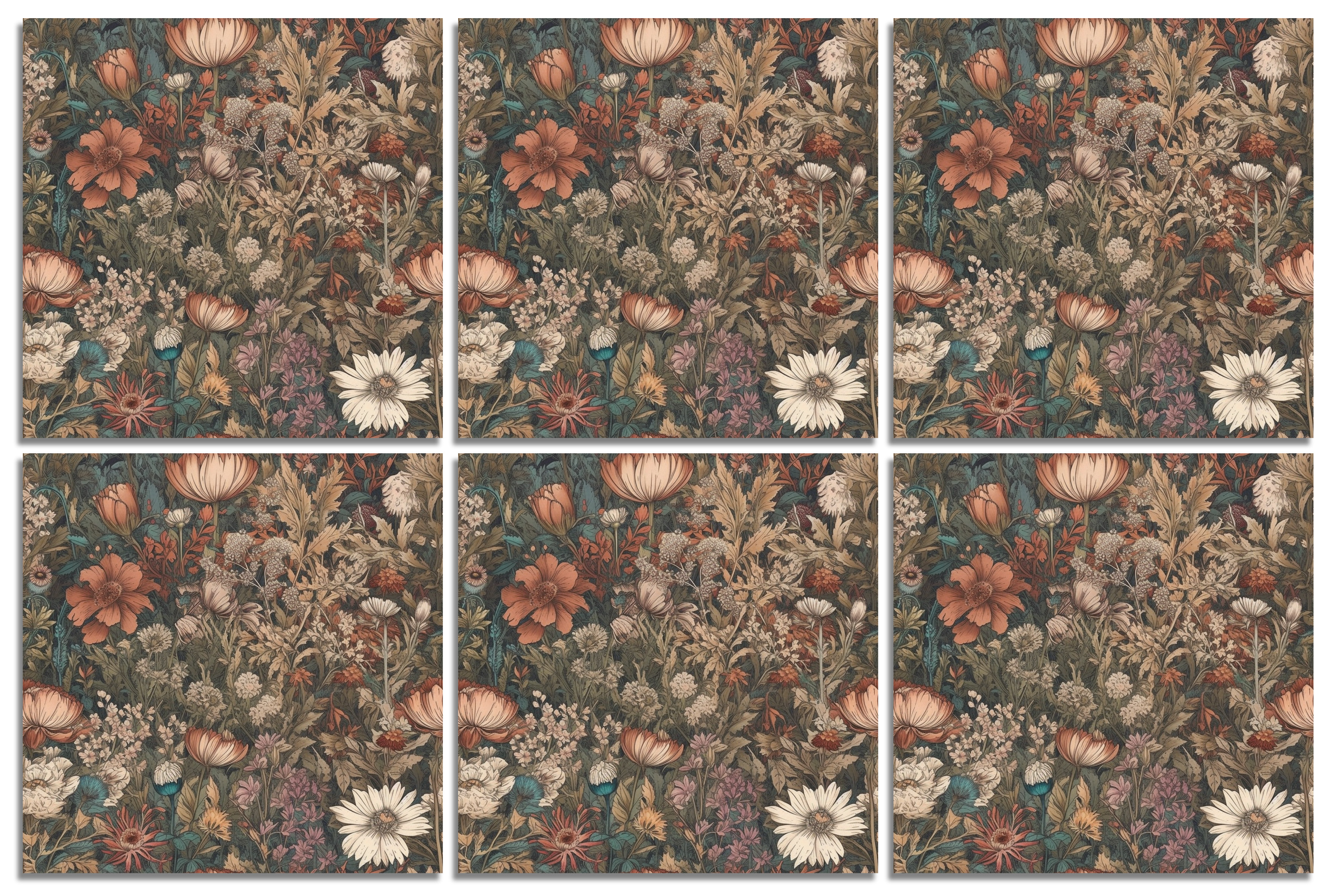 Vacker blomster modell 1 - 4