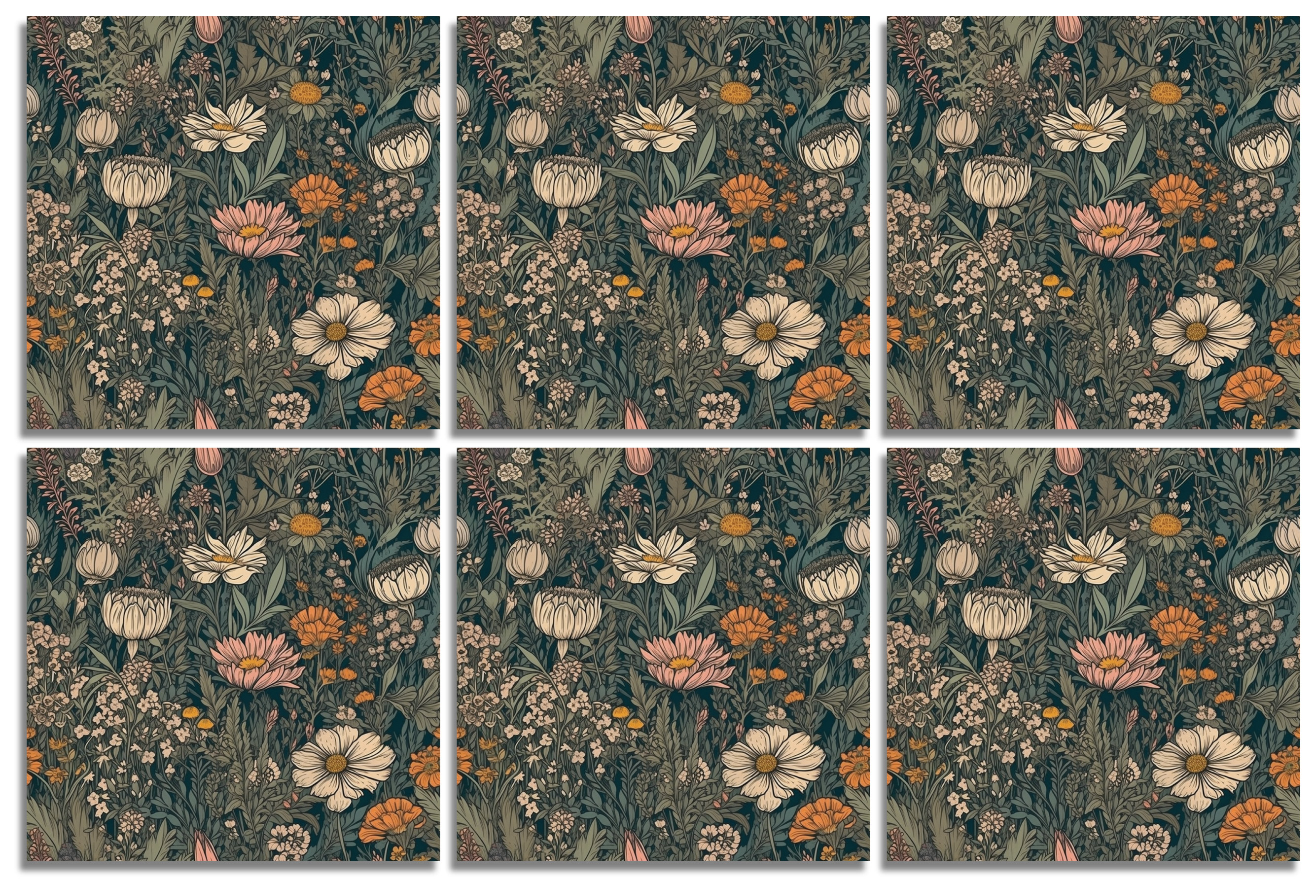 Vacker blomster modell 3 - 4
