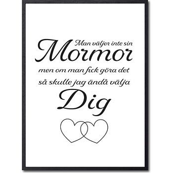 Man väljer inte sin mormor Poster