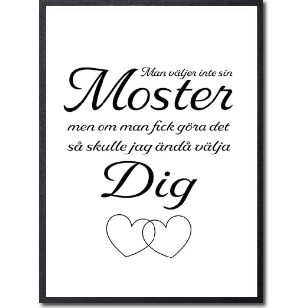Man väljer inte sin moster Poster