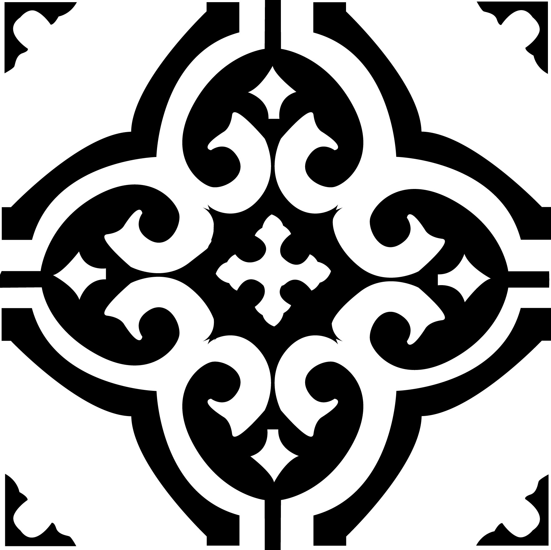 Klassiskt Svart mönster - 5