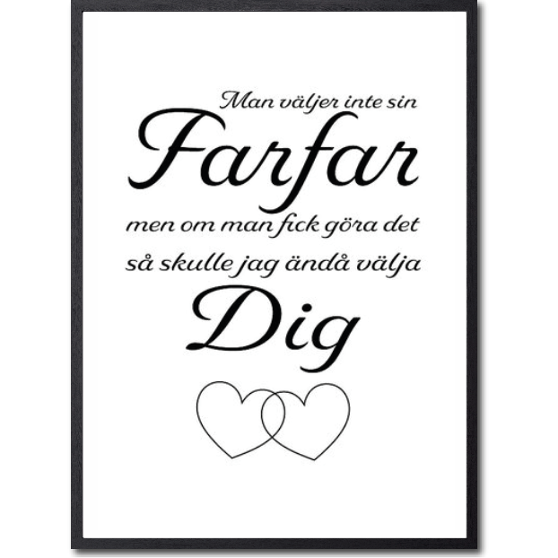 Man väljer inte sin farfar Poster