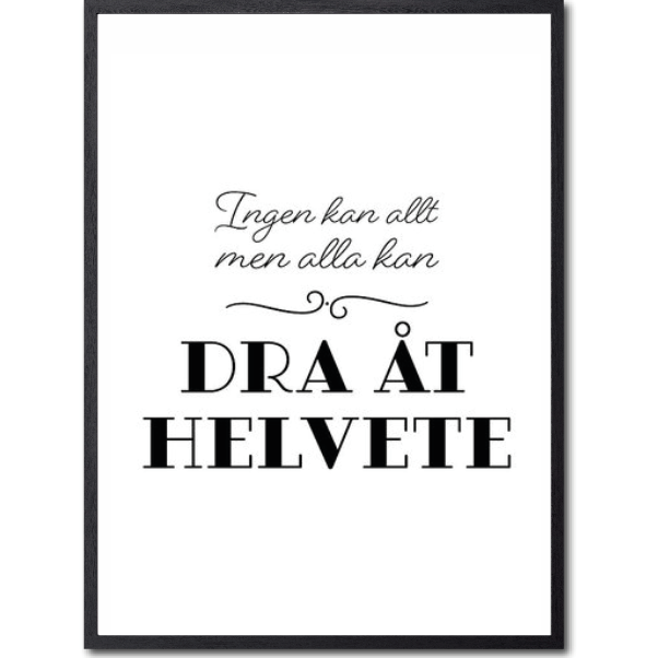 Ingen kan allt