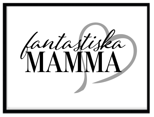 Fantastiska Mamma (Grått hjärta) Poster