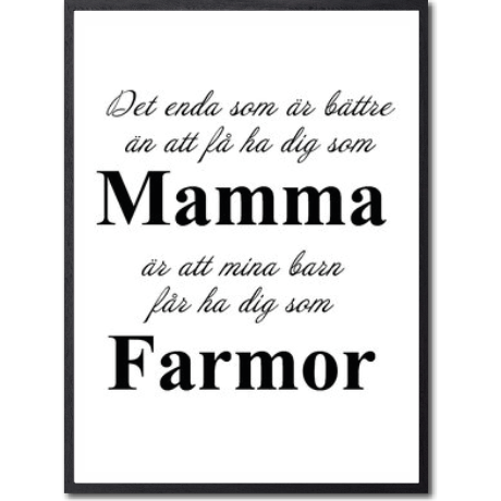 Ha dig som Mamma - Farmor Poster - 2