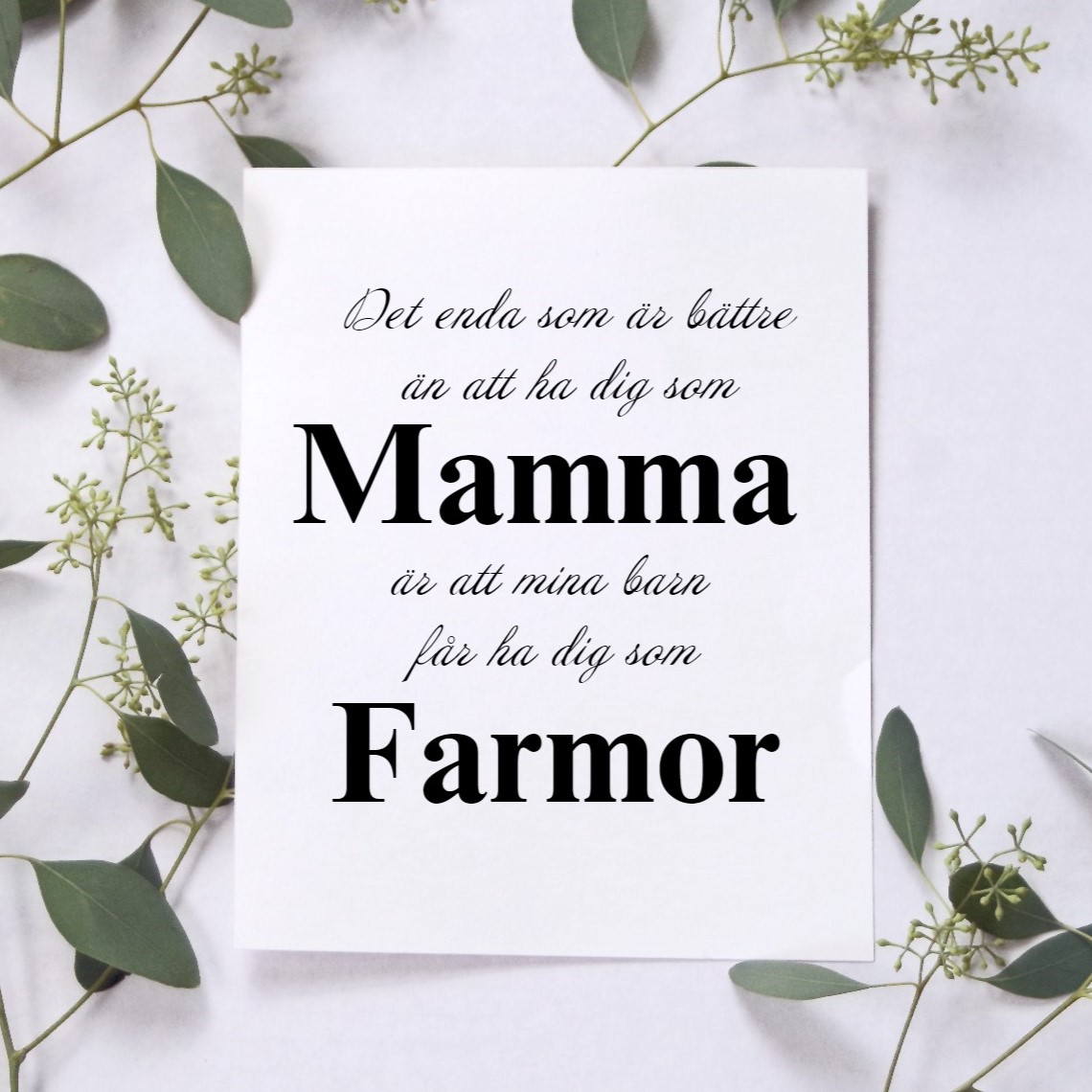 Ha dig som Mamma - Farmor Poster