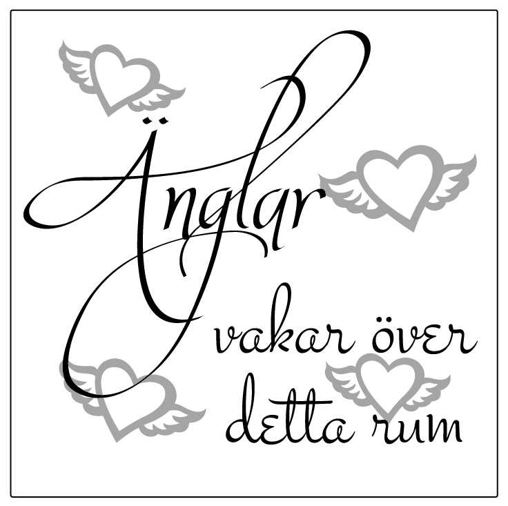 Änglar vakar Kakeldekor - 2